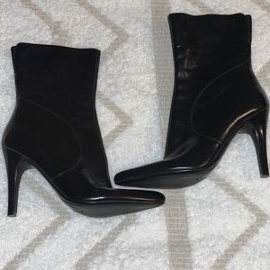 Nine West mid calf leather boots